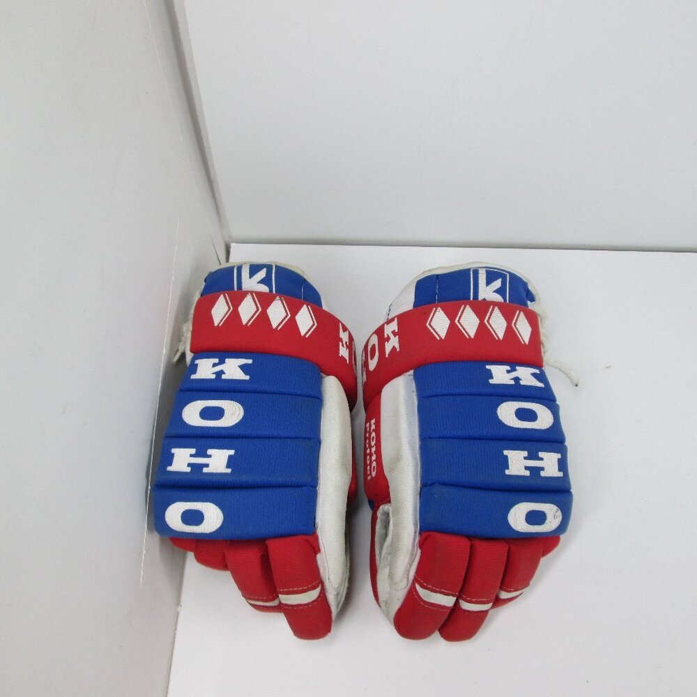 Vintage KOHO Profeel 4000, Youth Red, White & Blue Hockey Gloves